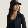 Gorra ñanduti mujer color negro