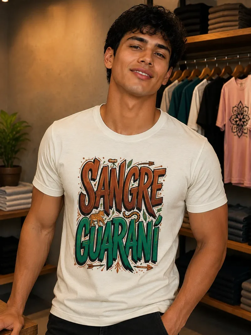 Camiseta de manga corta hombre Sangre Guaraní