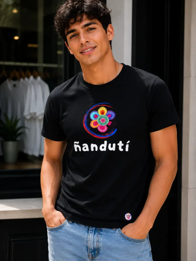 Camiseta estampada hombre large logo