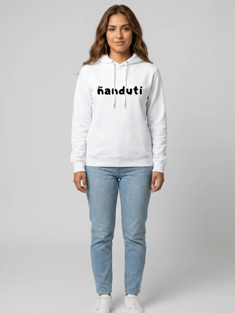 Remera blanca ñanduti mujer 2